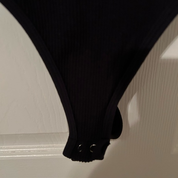 Black Bodysuit with Scoop Neckline by Gypsy + Julie - Picture 4 of 5